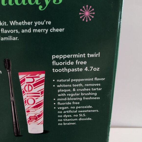 New Hello Deodorant Toothpaste Tooth Brush Towel Travel Bag Gift Set - Picture 6 of 7